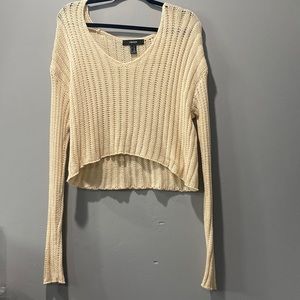 knitted Crop Sweatshirt